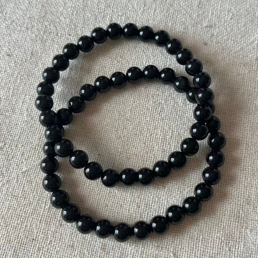 Obsidian 6mm Beaded Bracelet - Protection