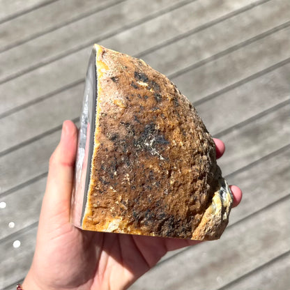Agate Large Geode Crystal - Grounding, Ancient, Connection