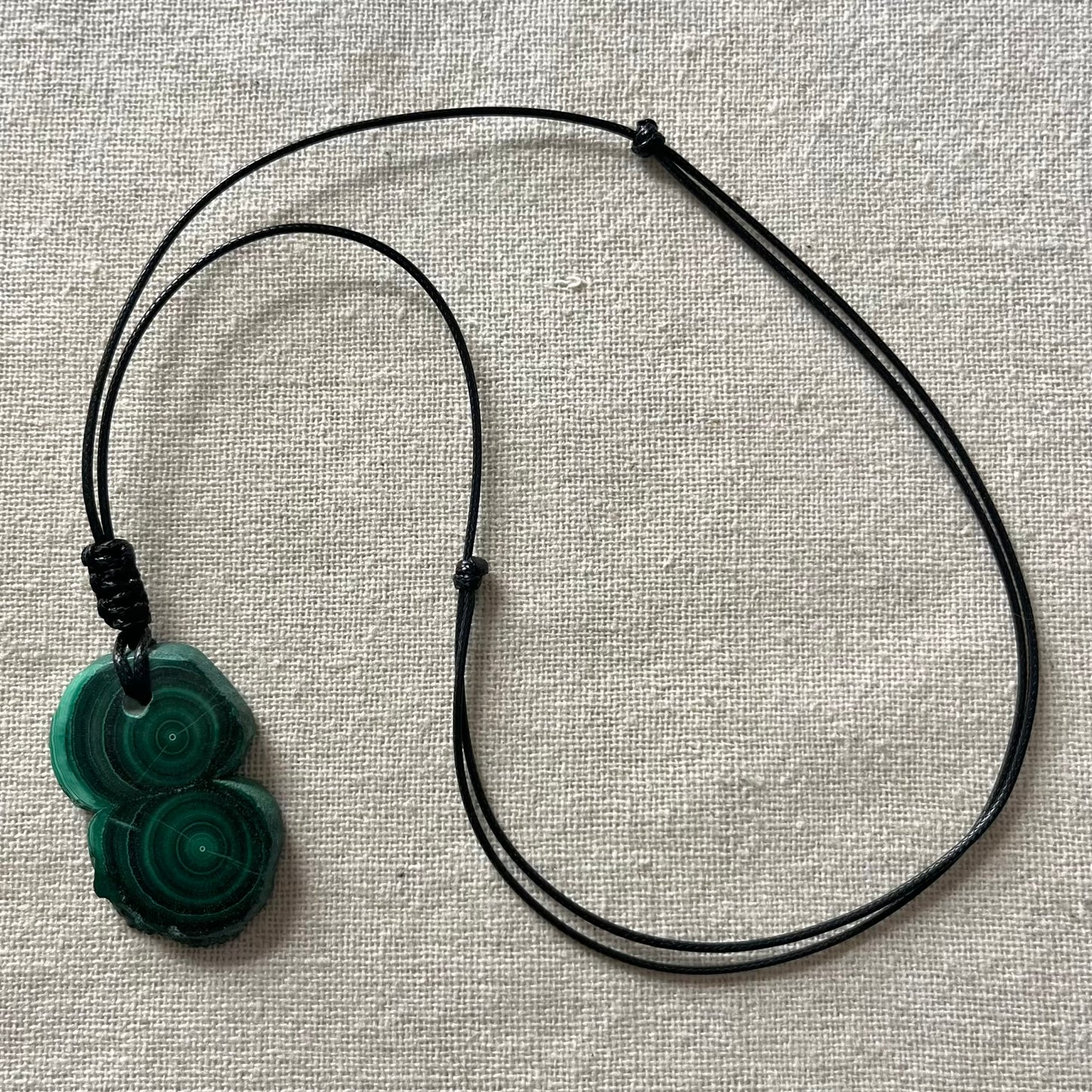 Malachite Swirl Pendant - ONE OF A KIND