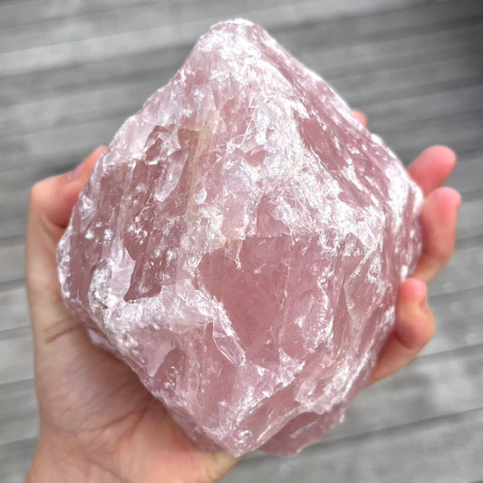 Rose Quartz Raw Crystal - Large