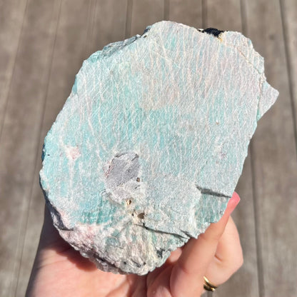 Amazonite XL Base-cut Raw Stone - Calm, Empowering