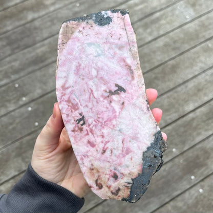 Rhodonite Large Slab Crystal - Compassion, Emotional Healing