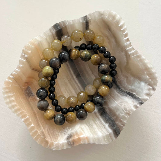 Zebra Aragonite Bowl - Medium