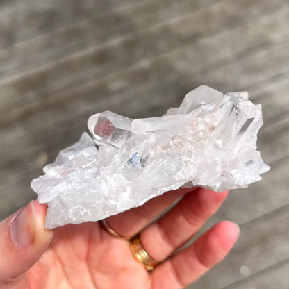 Clear Quartz Small Cluster Crystal - Wisdom, Intention