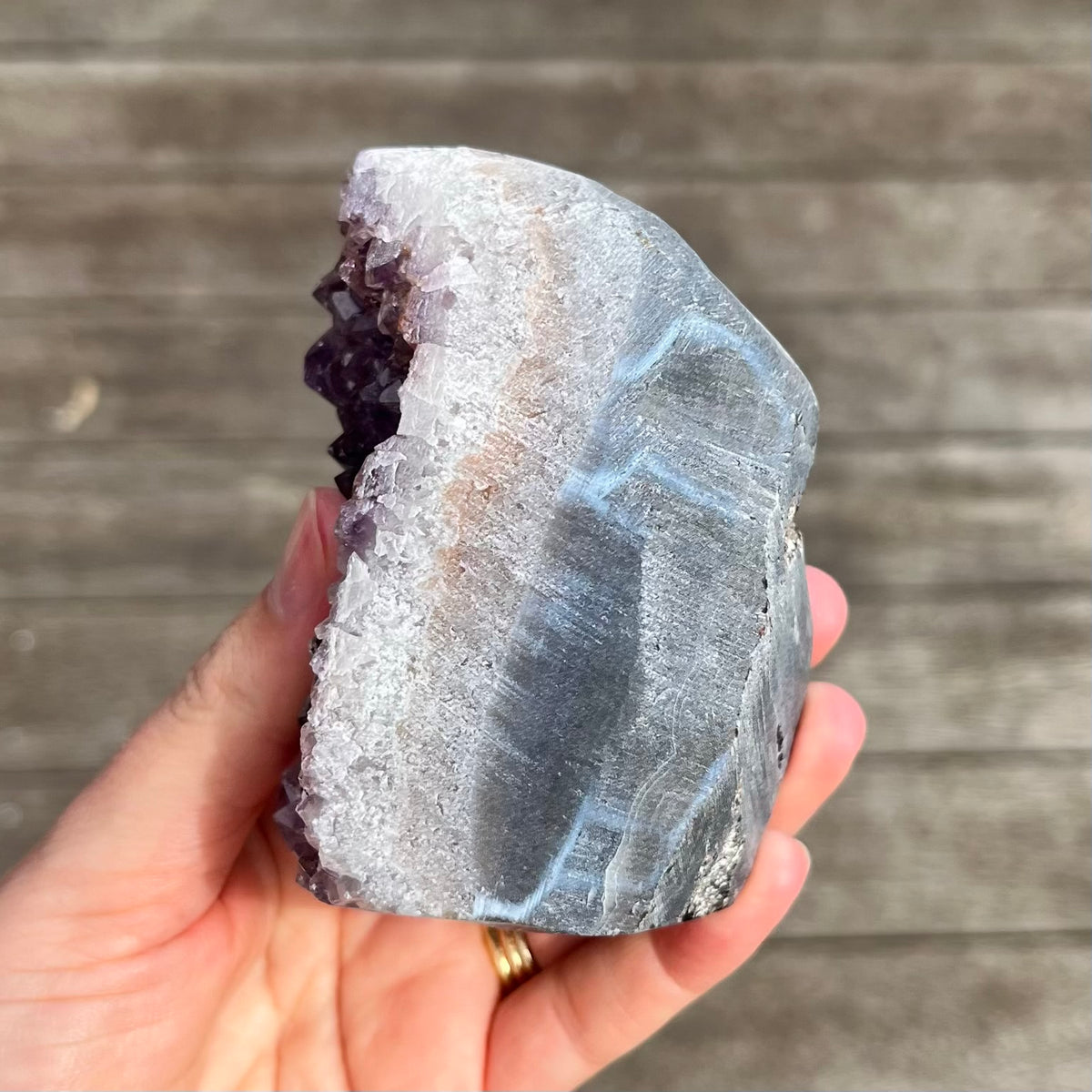 Amethyst Large Base-Cut Crystal – Calm, Protection & Balance