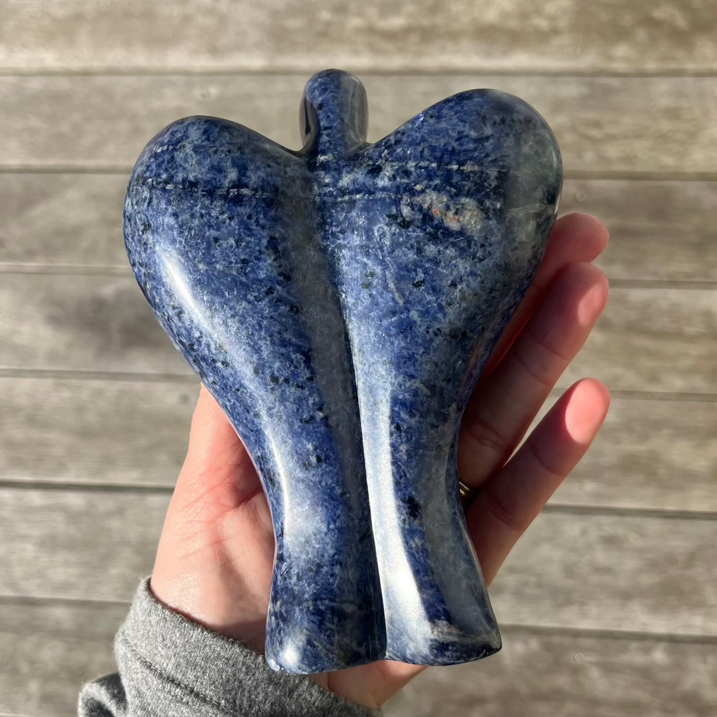 Sodalite XL Angel Crystal - Insight, Calm, Grounding
