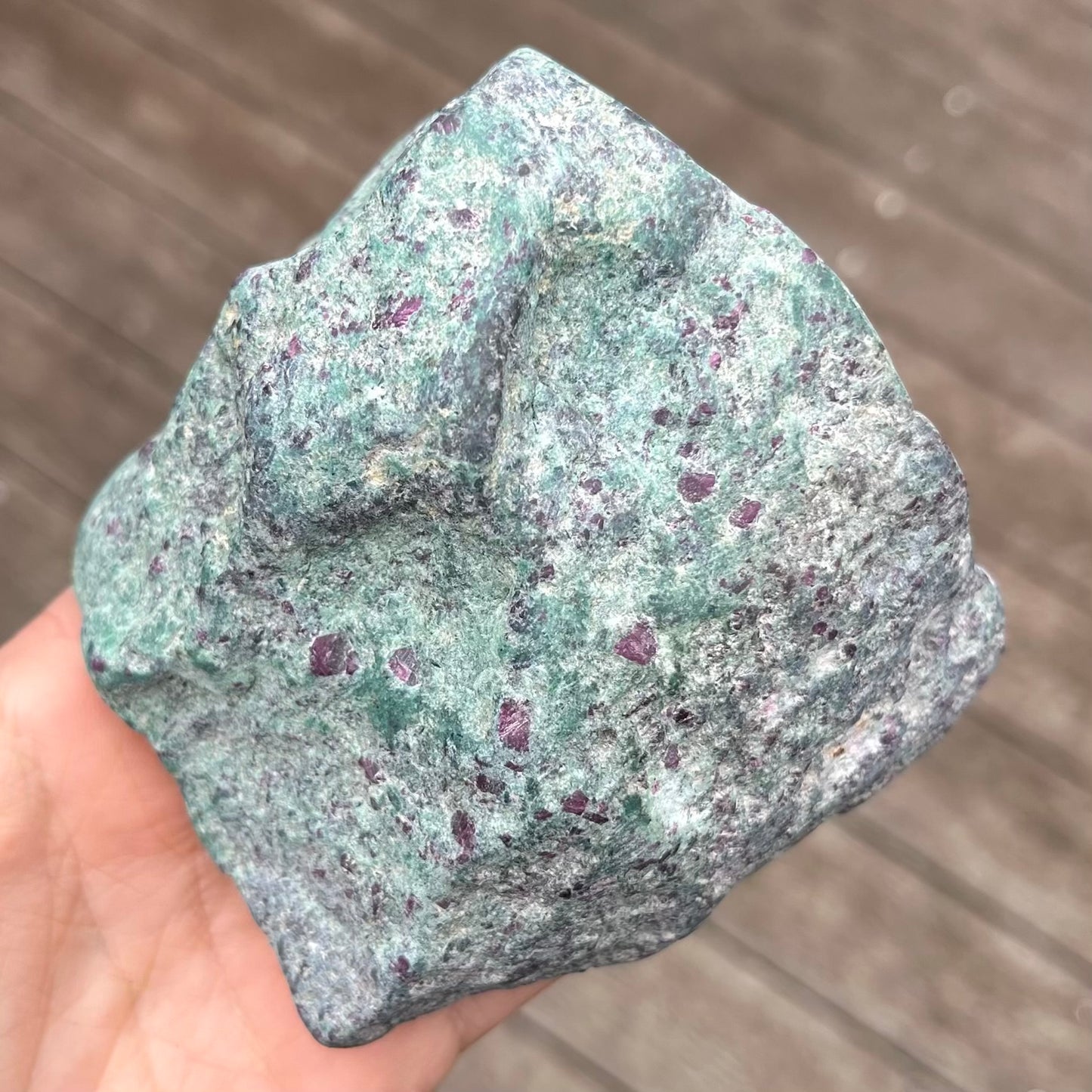 Ruby Fuchsite Large Raw Crystal - Joy, Love