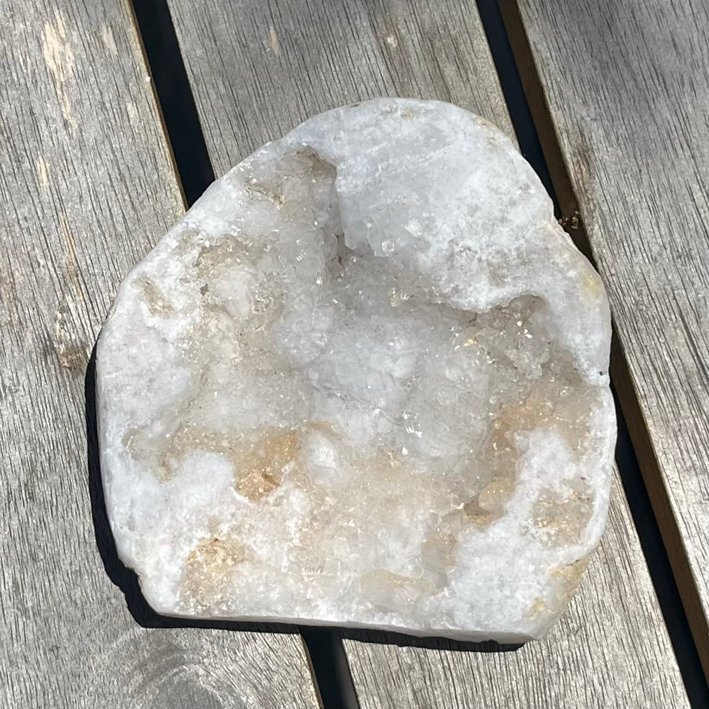 Quartz Geode Large Crystal - Clarity, Amplification, Light