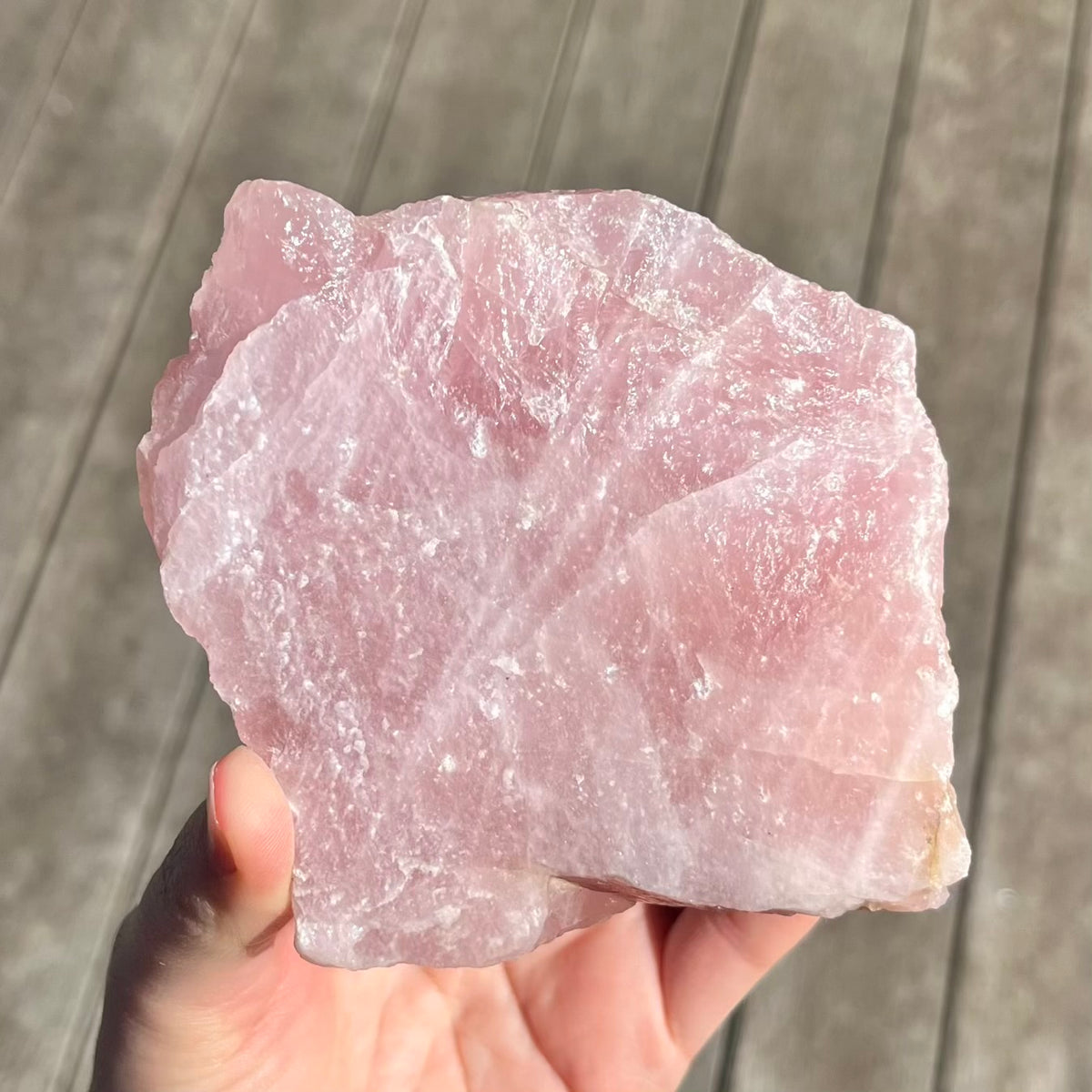 Rose Quartz Large Raw Crystal - Unconditional Love & Harmony