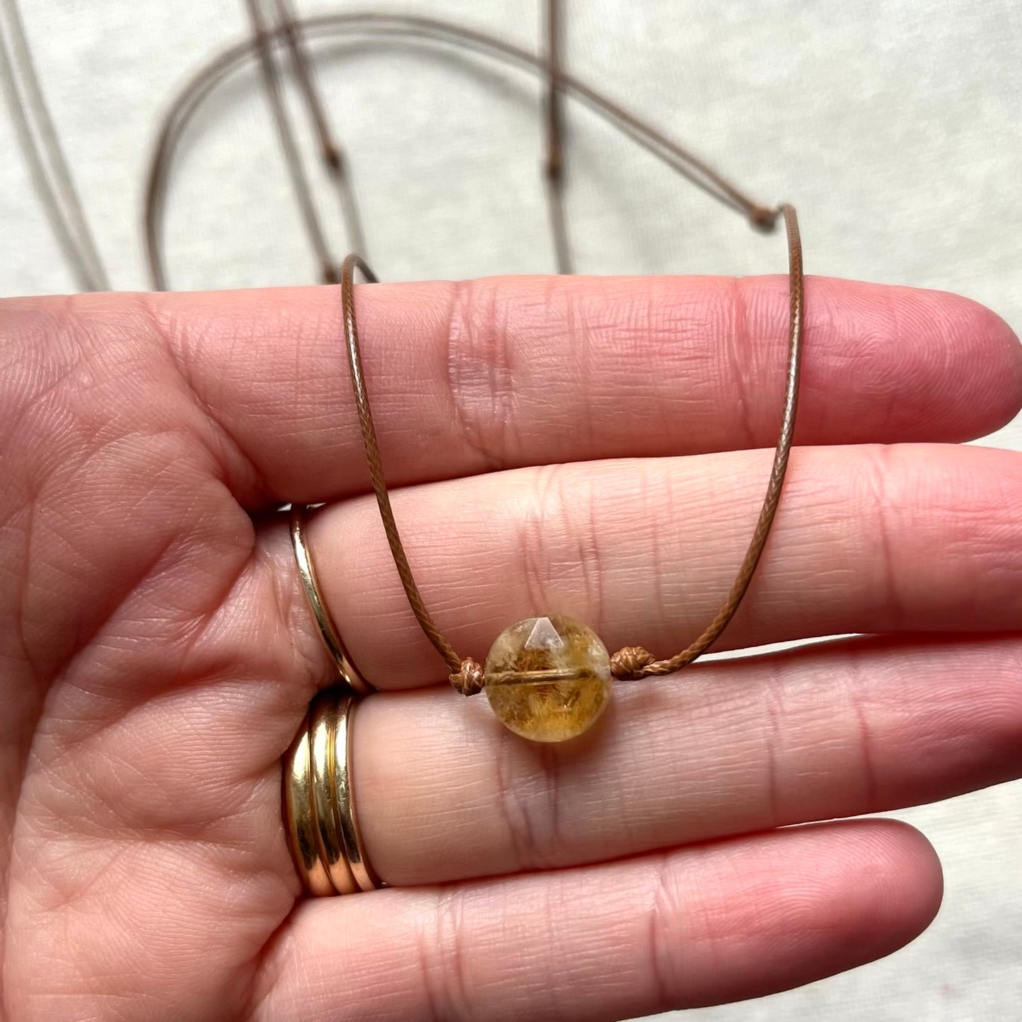 Abundant Gem Pendant - Citrine