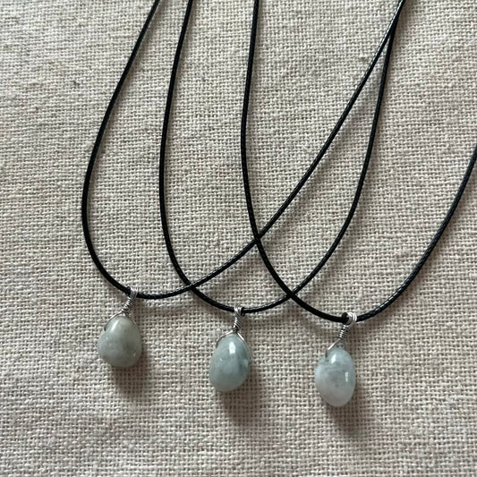 Mini Gem Pendant - Aquamarine