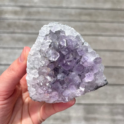 Amethyst Medium Base Cut Crystal - Calming, Protective, Balancing