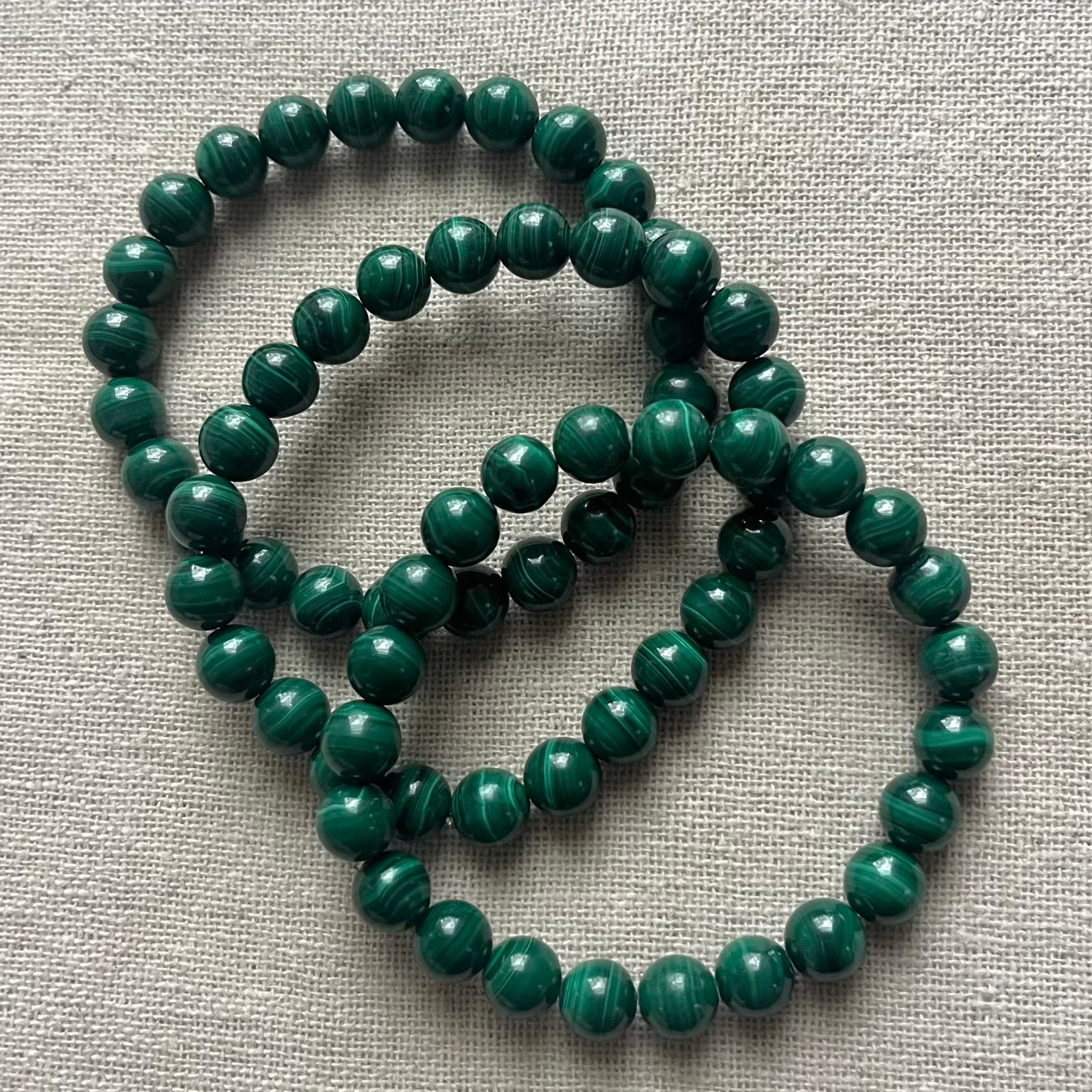 Malachite 8mm Beaded Bracelet - Transformation