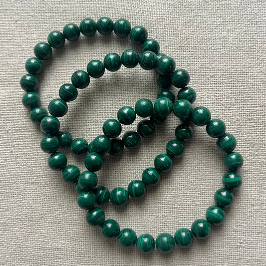 Malachite 8mm Beaded Bracelet - Transformation
