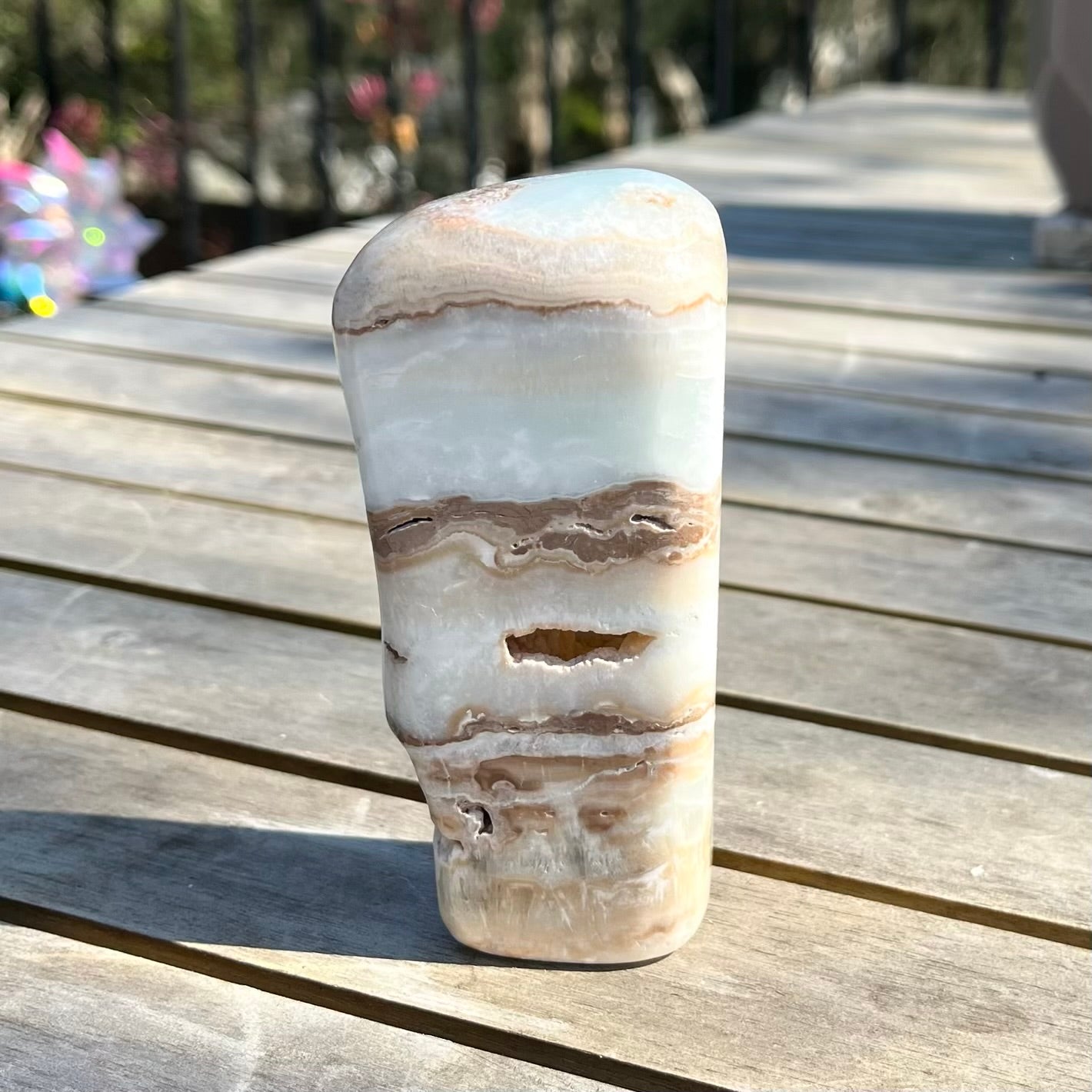 Caribbean Calcite Freeform Crystal - Soothing, Expansive, Calming