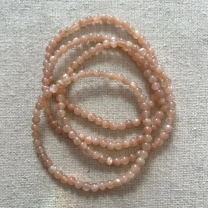Sunstone 4mm Beaded Bracelet - Confidence