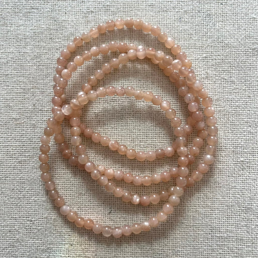 Sunstone 4mm Beaded Bracelet - Confidence