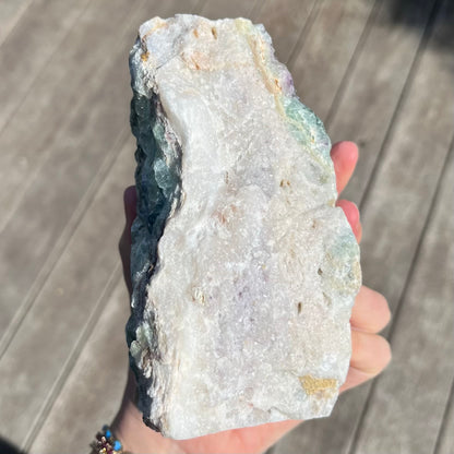Fluorite XL Base-Cut Crystal - Vibrant, Clarifying, Uplifting