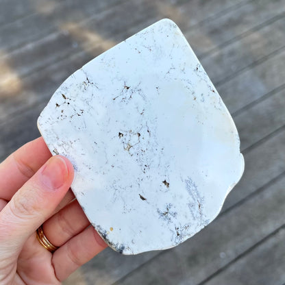 Howlite Small Slab Crystal - Calm, Emotional Balance