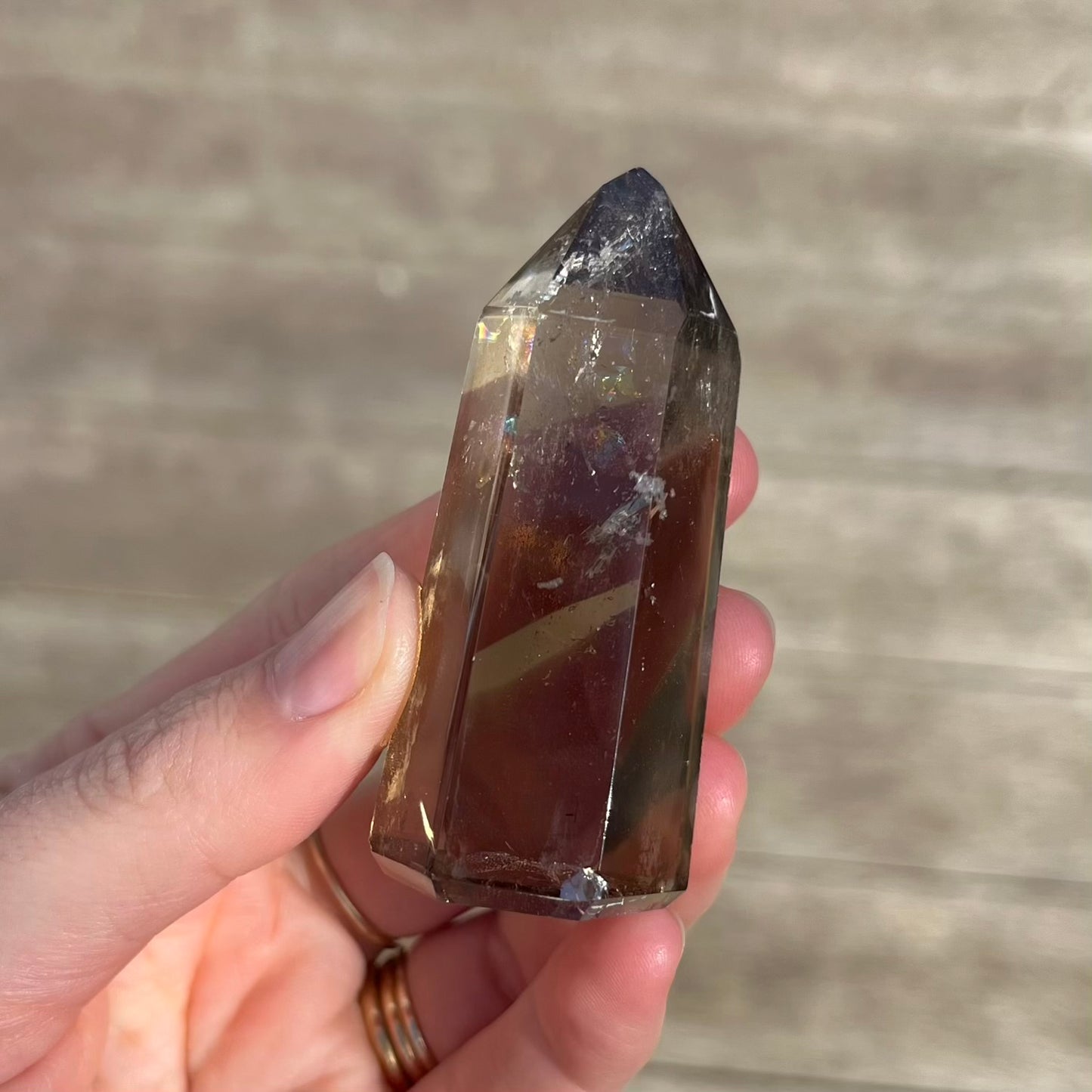 Smoky Quartz Small Point Crystal - Balance, Grounding