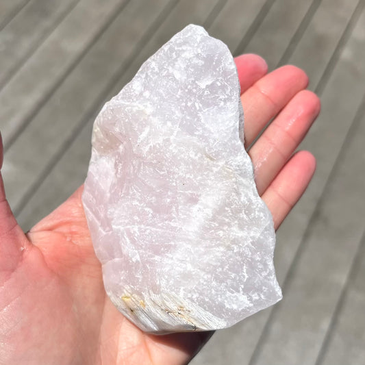 Pink Mangano Calcite Medium Raw Crystal - Love, Healing, Compassion