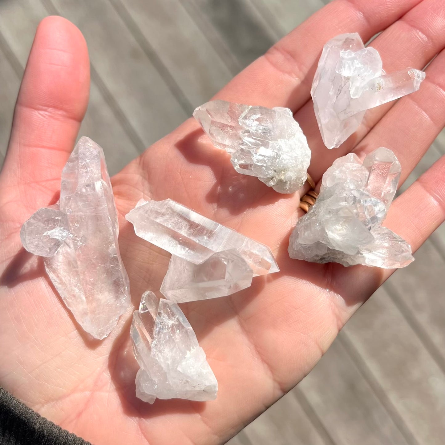 Clear Quartz Small Cluster Crystal - Cleansing, Amplifying, Harmonising