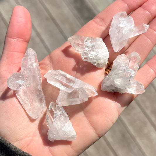 Clear Quartz Small Cluster Crystal - Cleansing, Amplifying, Harmonising