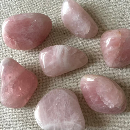 Rose Quartz Large Tumble Stone - Unconditional Love, Emotional Healing