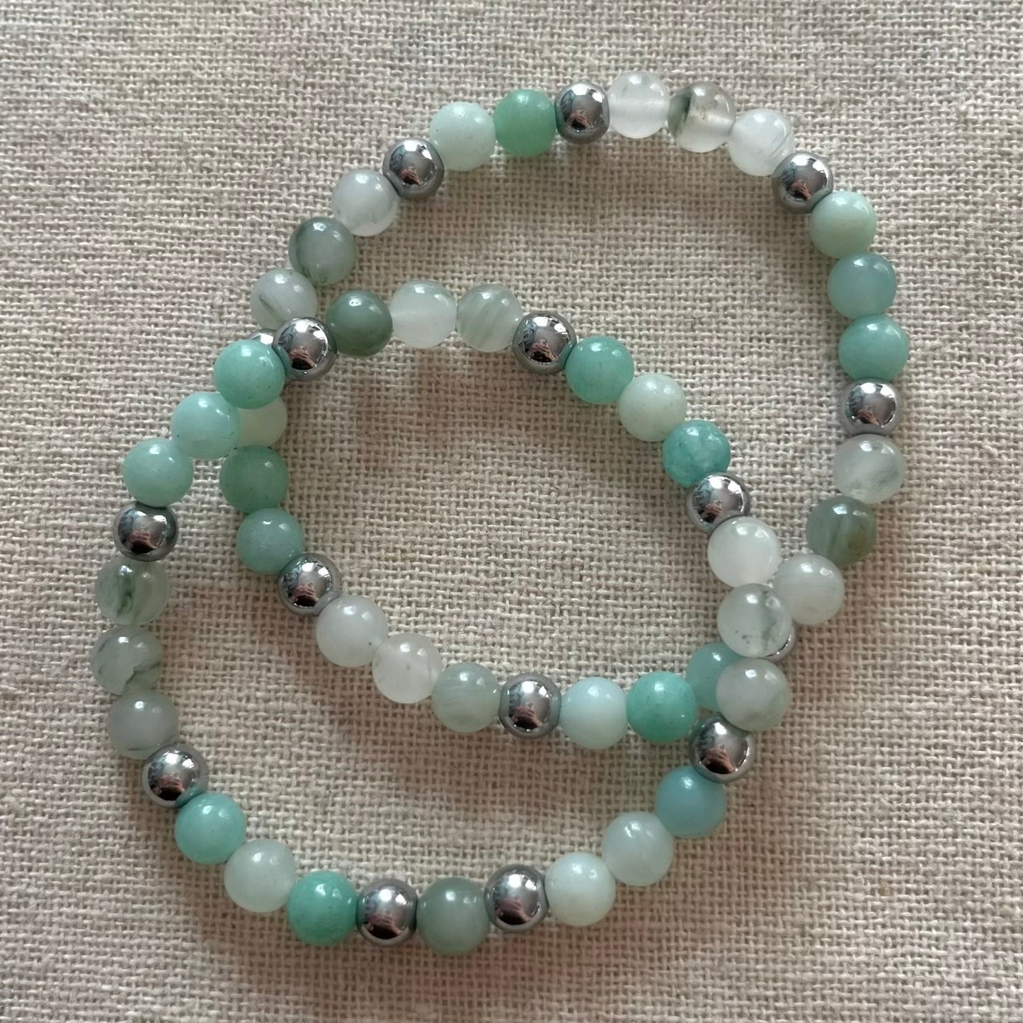 Peace & Grounding Bracelet - Aventurine, Jade & Hematite