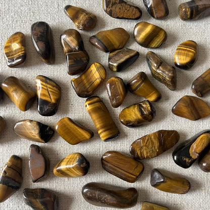 Tiger Eye Tumble Stone - Confidence, Protection, Courage
