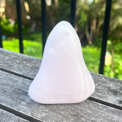 Mangano Calcite Medium Freeform Crystal - Heart Energy, Comfort