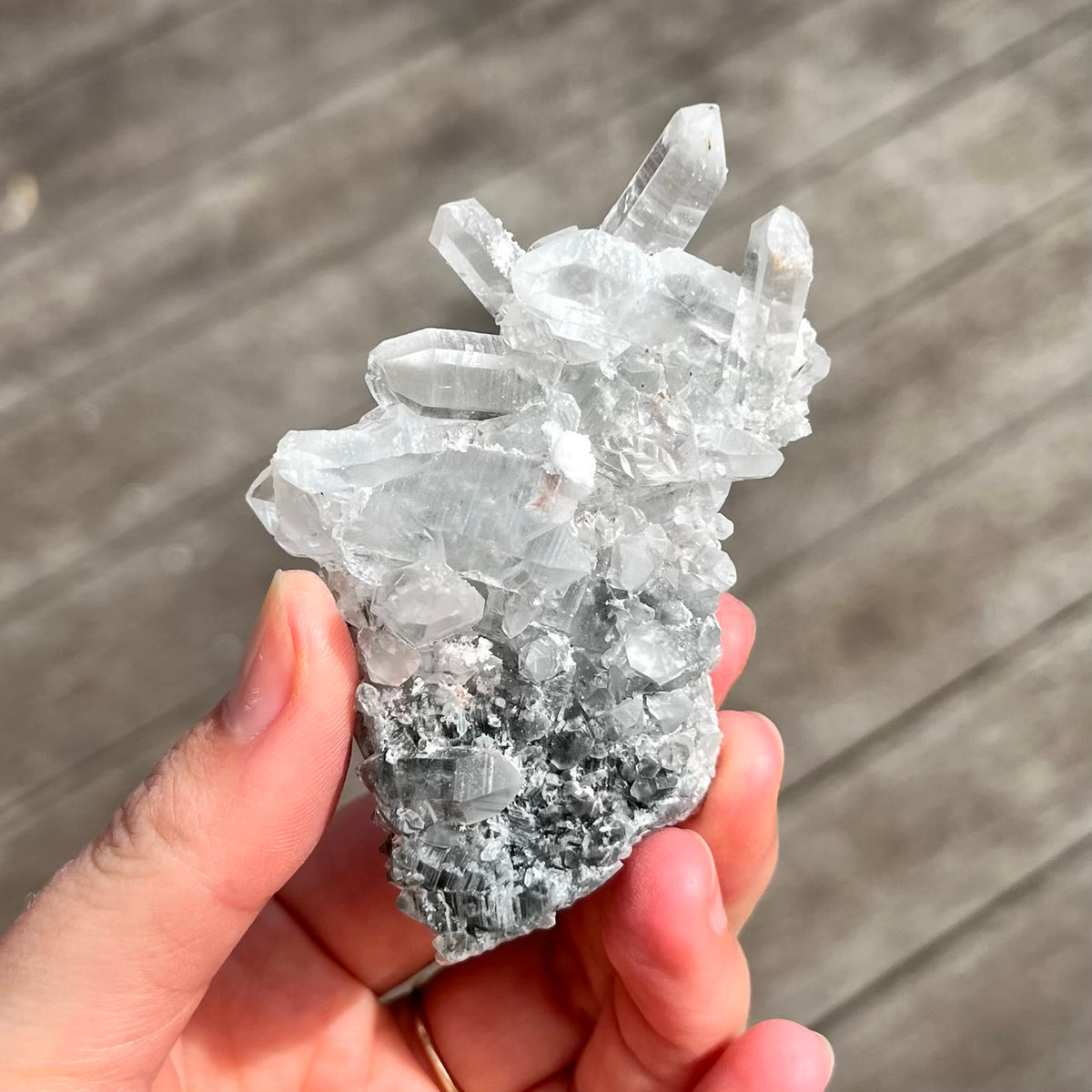 Clear Quartz Small Cluster Crystal - Wisdom, Intention
