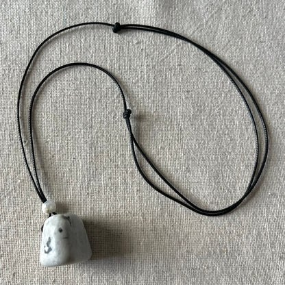 Moonstone Large Polished Stone Pendant - Intuition