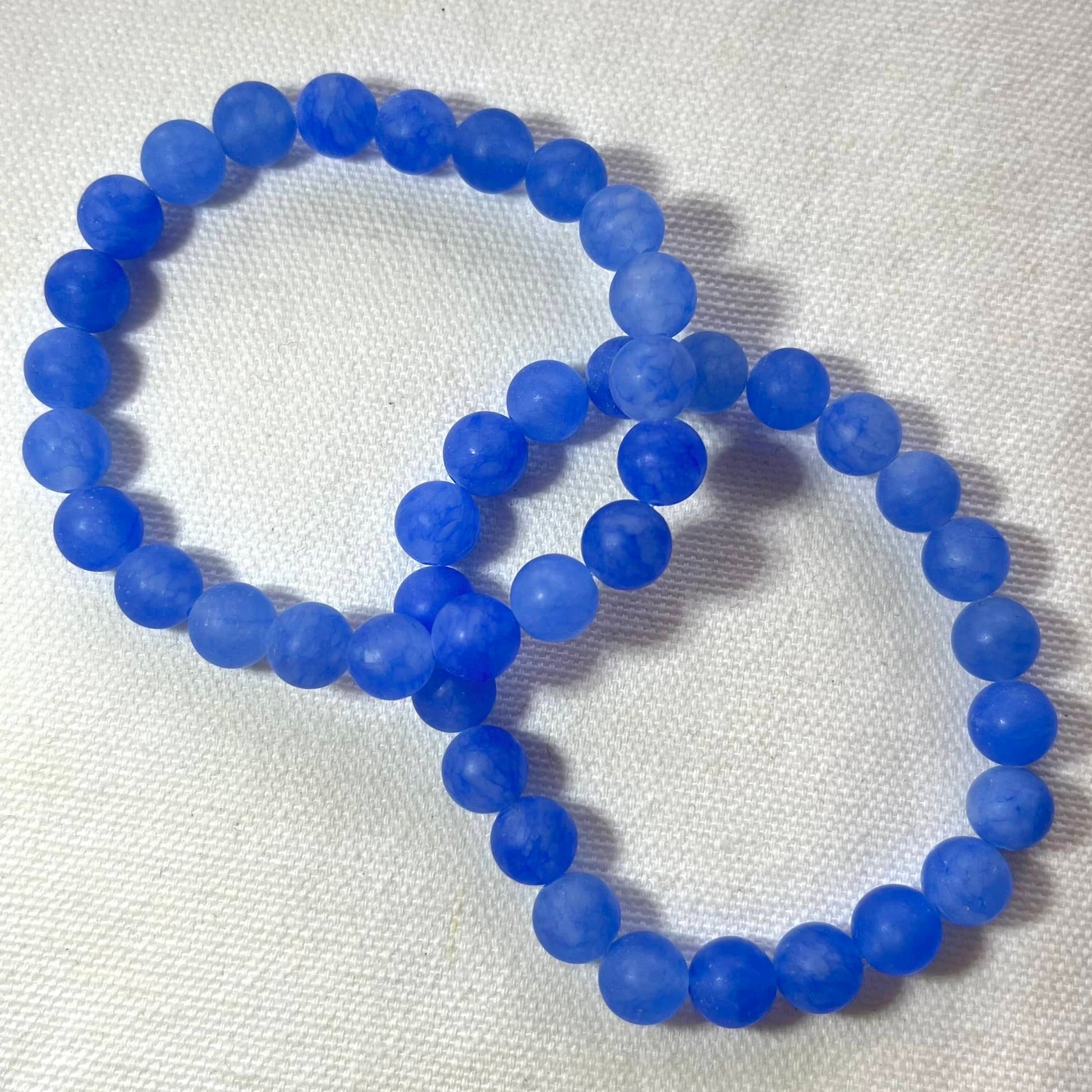 Blue Jade Bracelet - Lithos Crystals