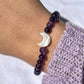 Amethyst Moon Bracelet - Lithos Crystals