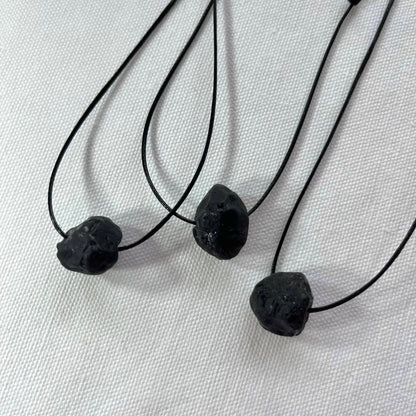 Apache Tears Obsidian Necklace - Lithos Crystals