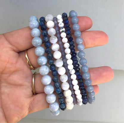 Aquamarine Bracelet - Lithos Crystals