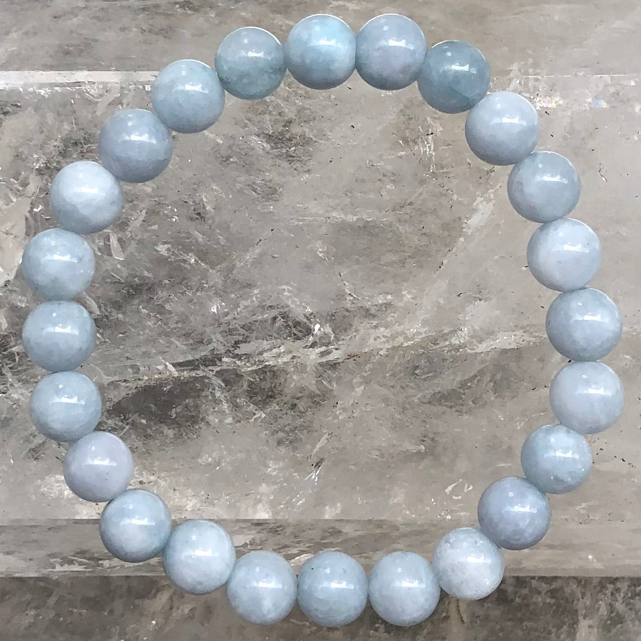 Aquamarine Bracelet - Lithos Crystals