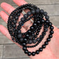 Black Lava Stone Bracelet - Lithos Crystals
