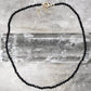 Black Obsidian Facet Beaded Necklace - Lithos Crystals