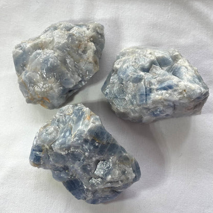 Blue Calcite Crystal - Lithos Crystals