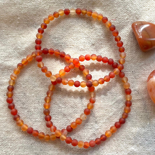 Carnelian Bracelet - Lithos Crystals