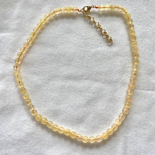 Citrine Beaded Necklace - Lithos Crystals