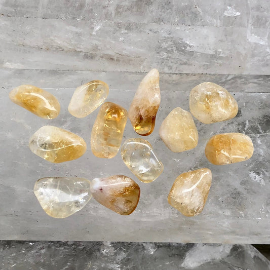Citrine Tumble Stone - Lithos Crystals