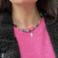 Crystal Mix Beaded Necklace - Lithos Crystals