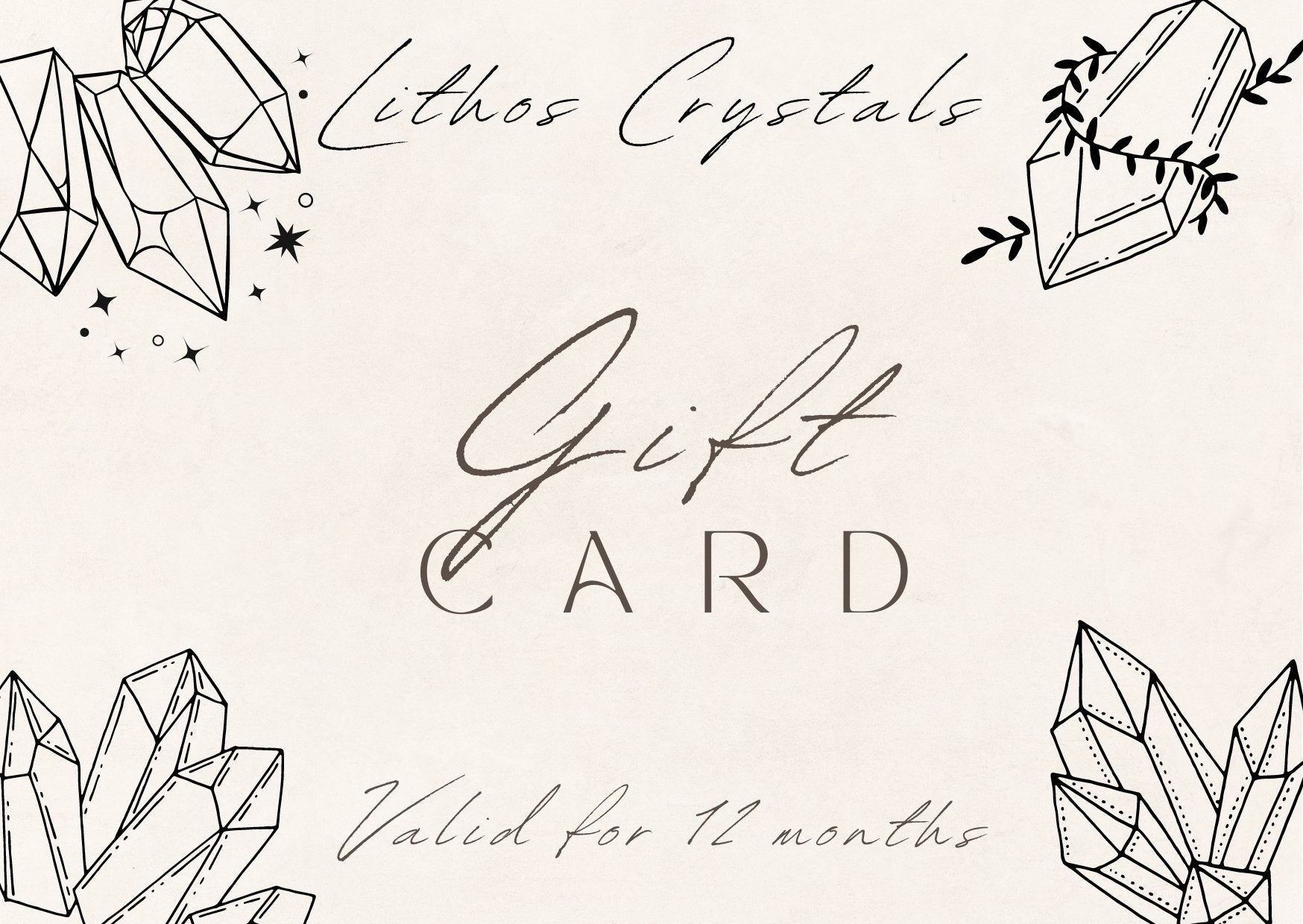 GIFT CARD - Lithos Crystals