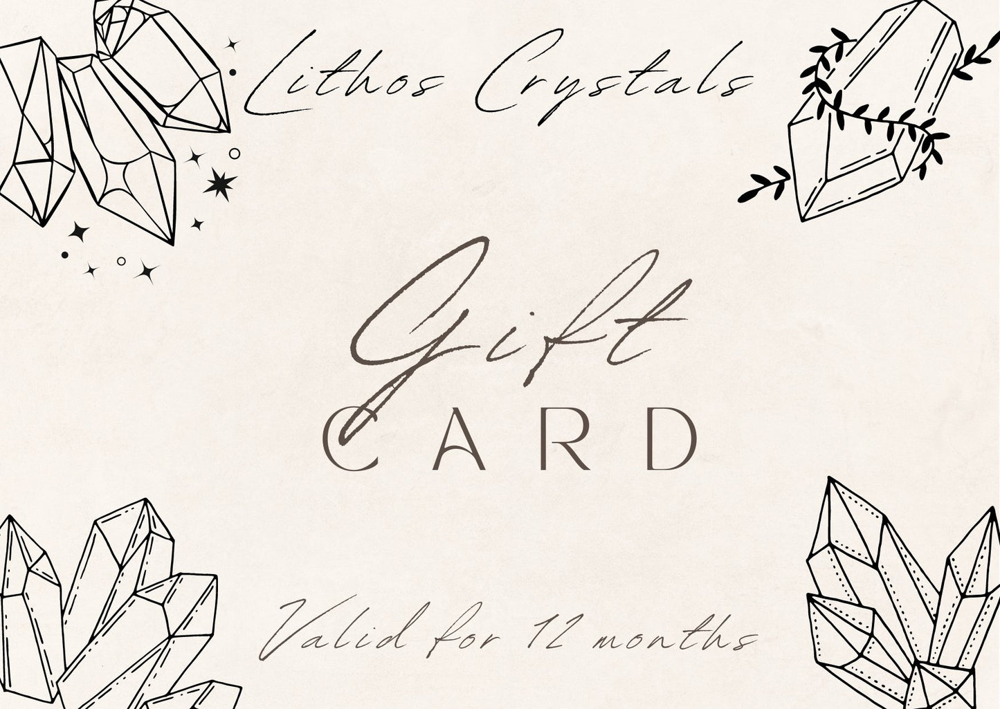 GIFT CARD - Lithos Crystals