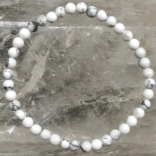 Howlite Bracelet - Lithos Crystals