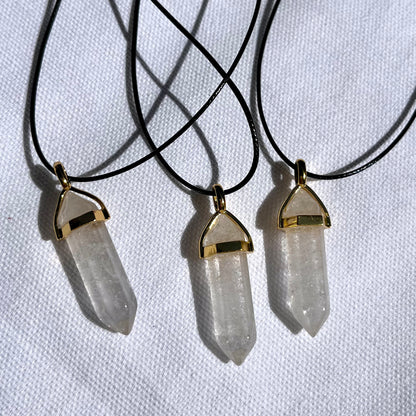 Energy Point Pendant - Clear Quartz