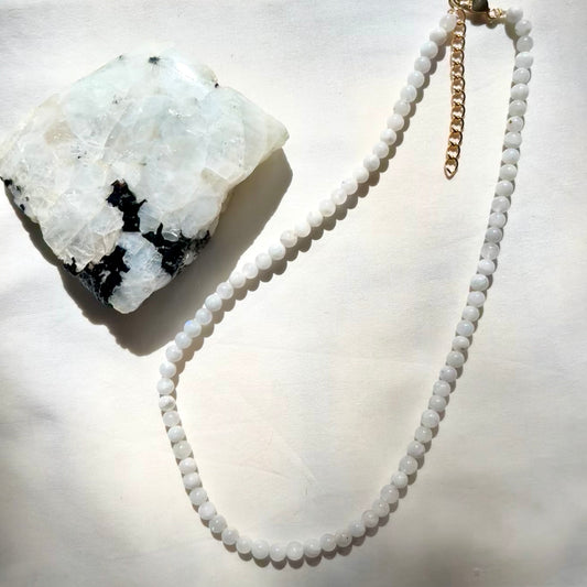 Moonstone Beaded Necklace